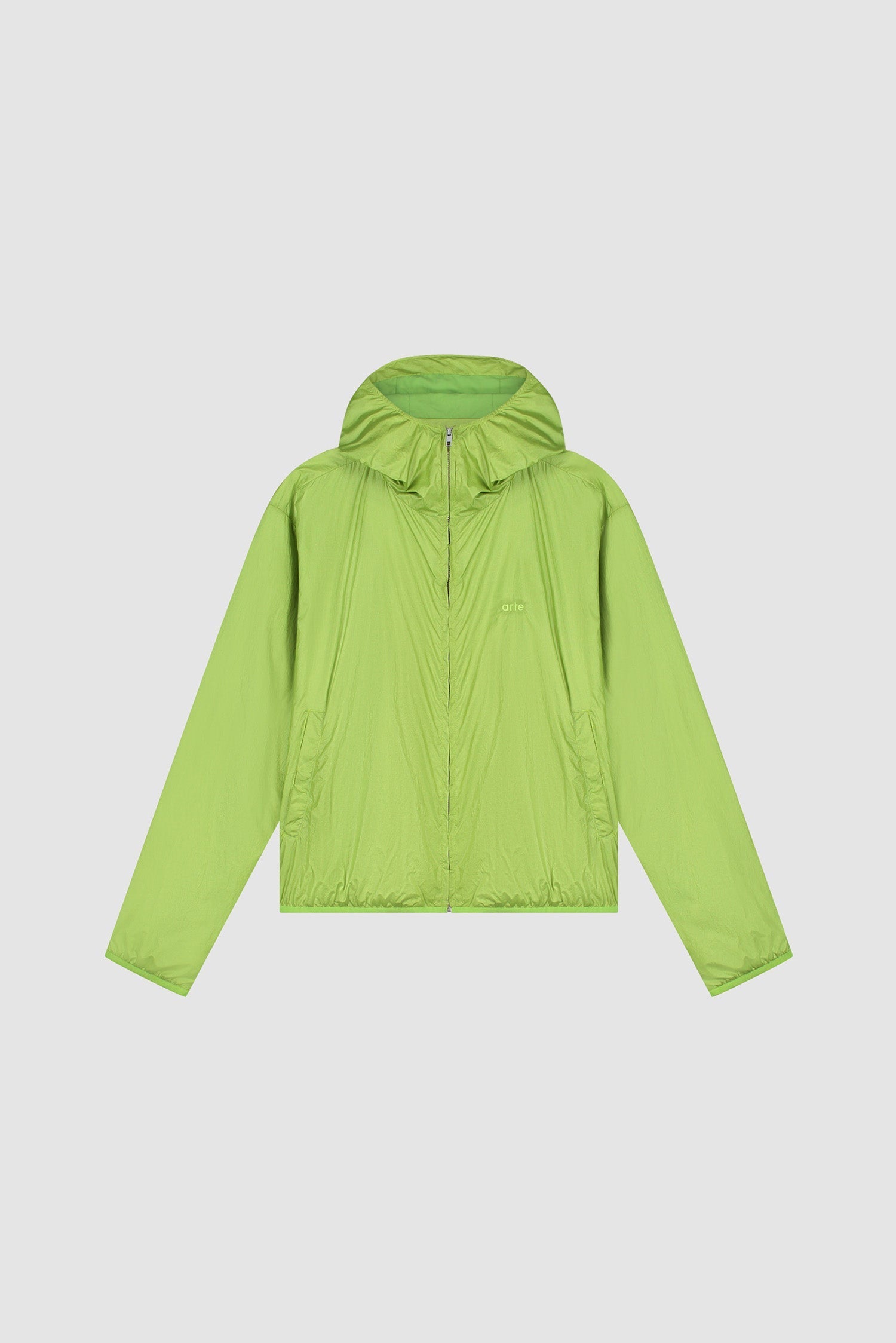 Veste en nylon brillant - Vert