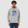 Sweat à capuche Harris Blue Front - Gris