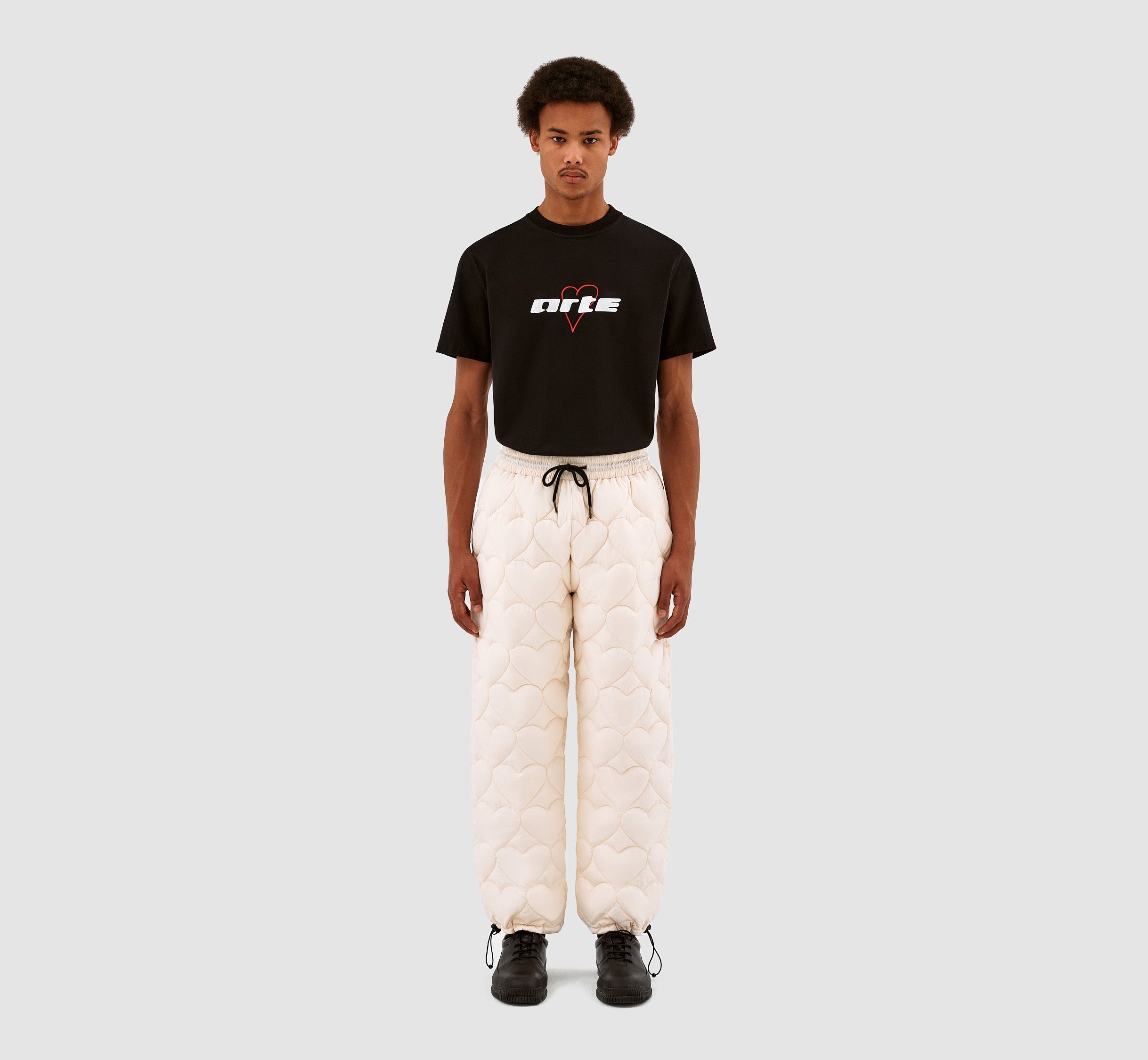 Pantalon en molleton Paolo Heart - Crème