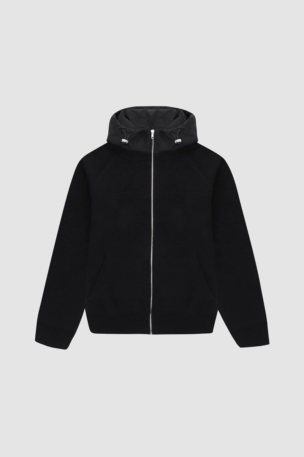 Sweat à capuche en maille Kole - Noir