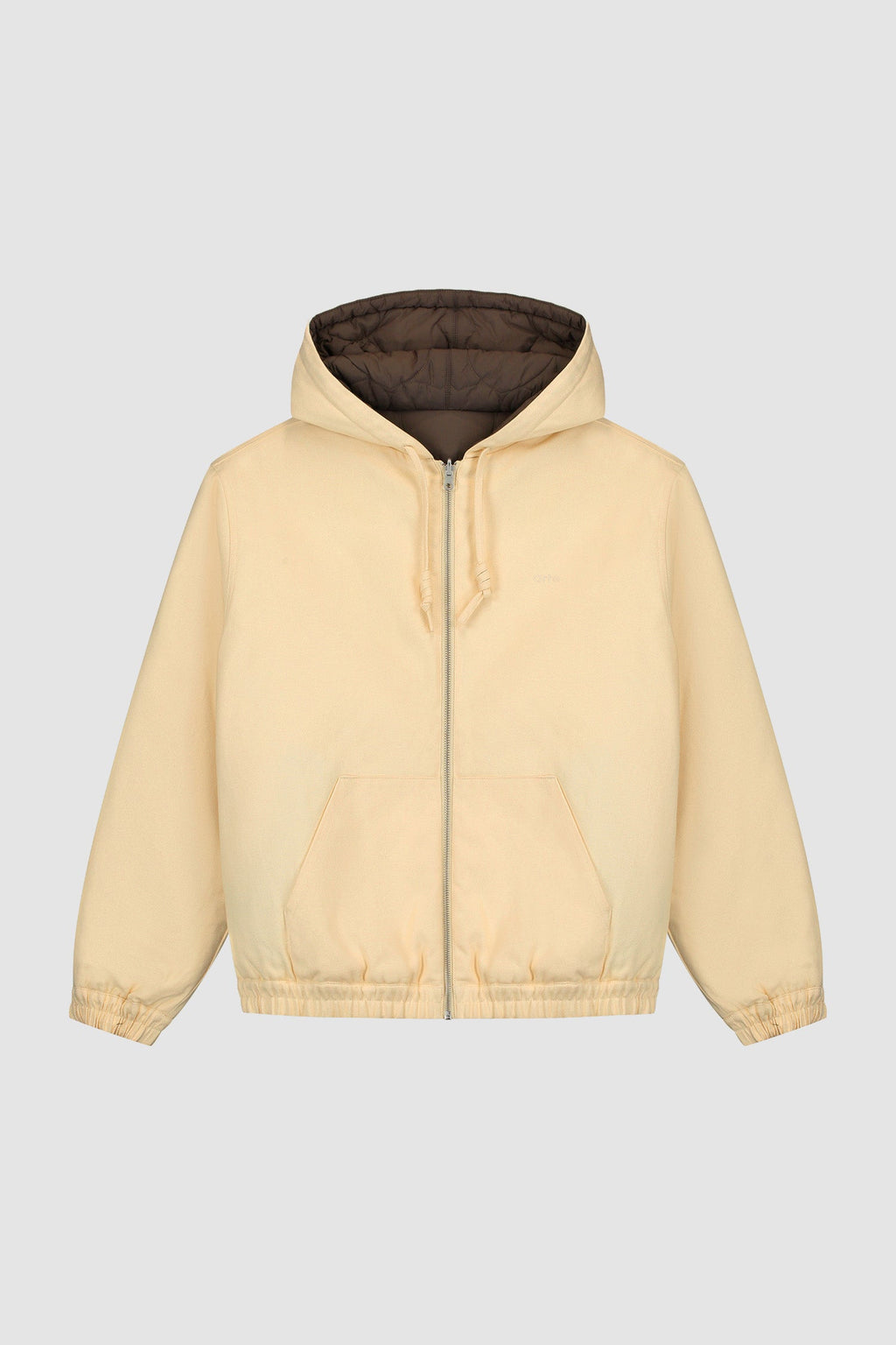 Veste à capuche réversible - Crème
