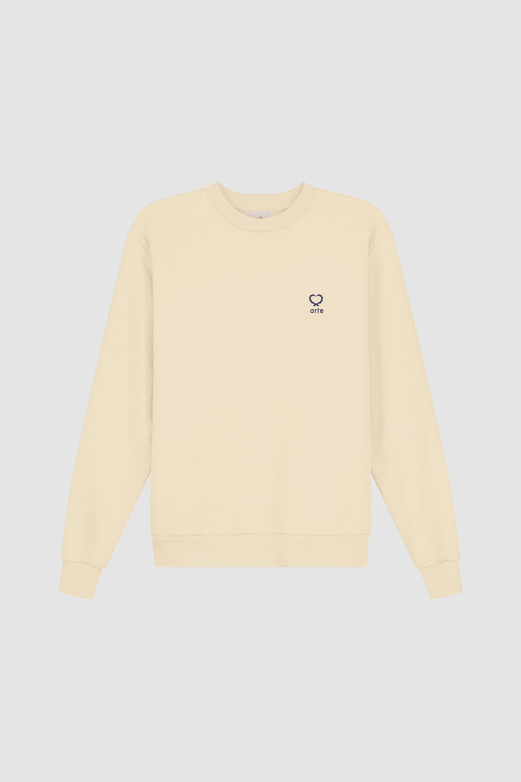 Carlos Small Heart Crewneck - Crème