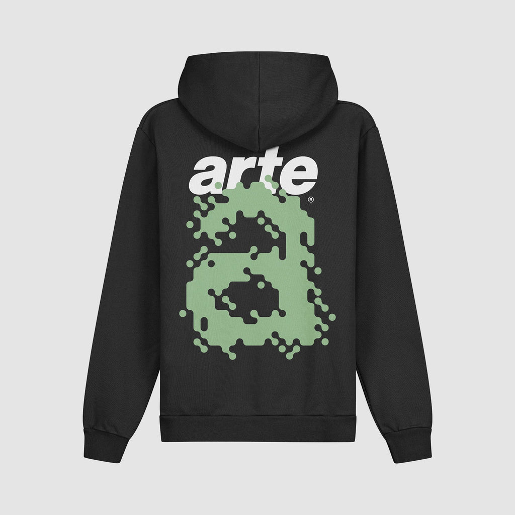 Harmon Back A Pixel Hoodie - Noir