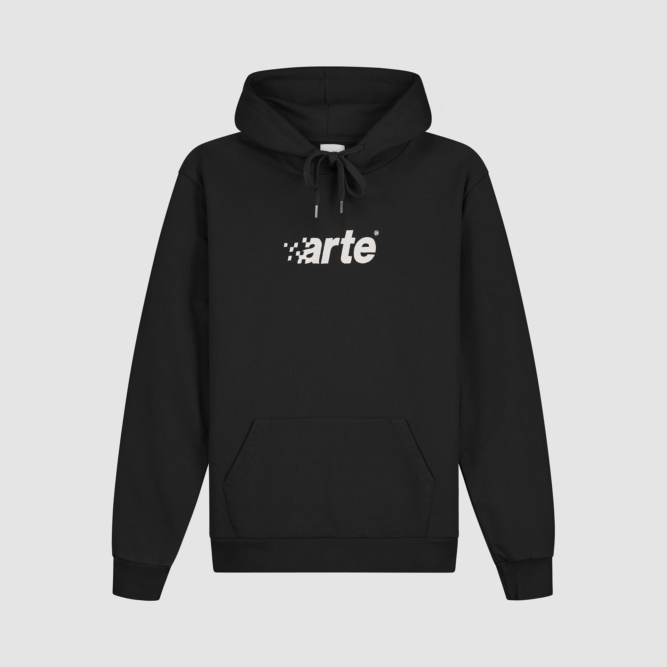 Sweat à capuche Harmon Pixel Logo - Noir