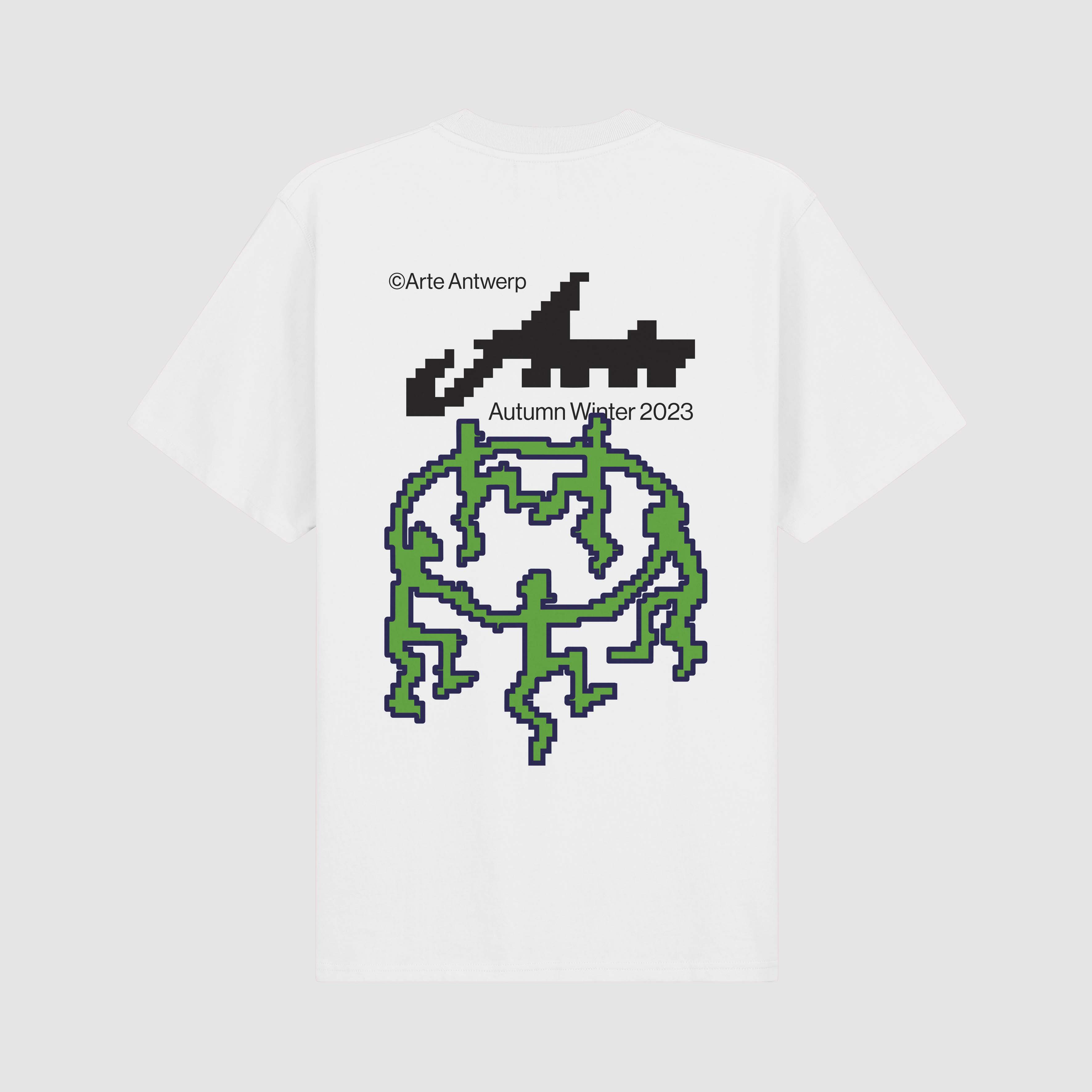 Tommy Back T-shirt Pixel Dancers - Blanc
