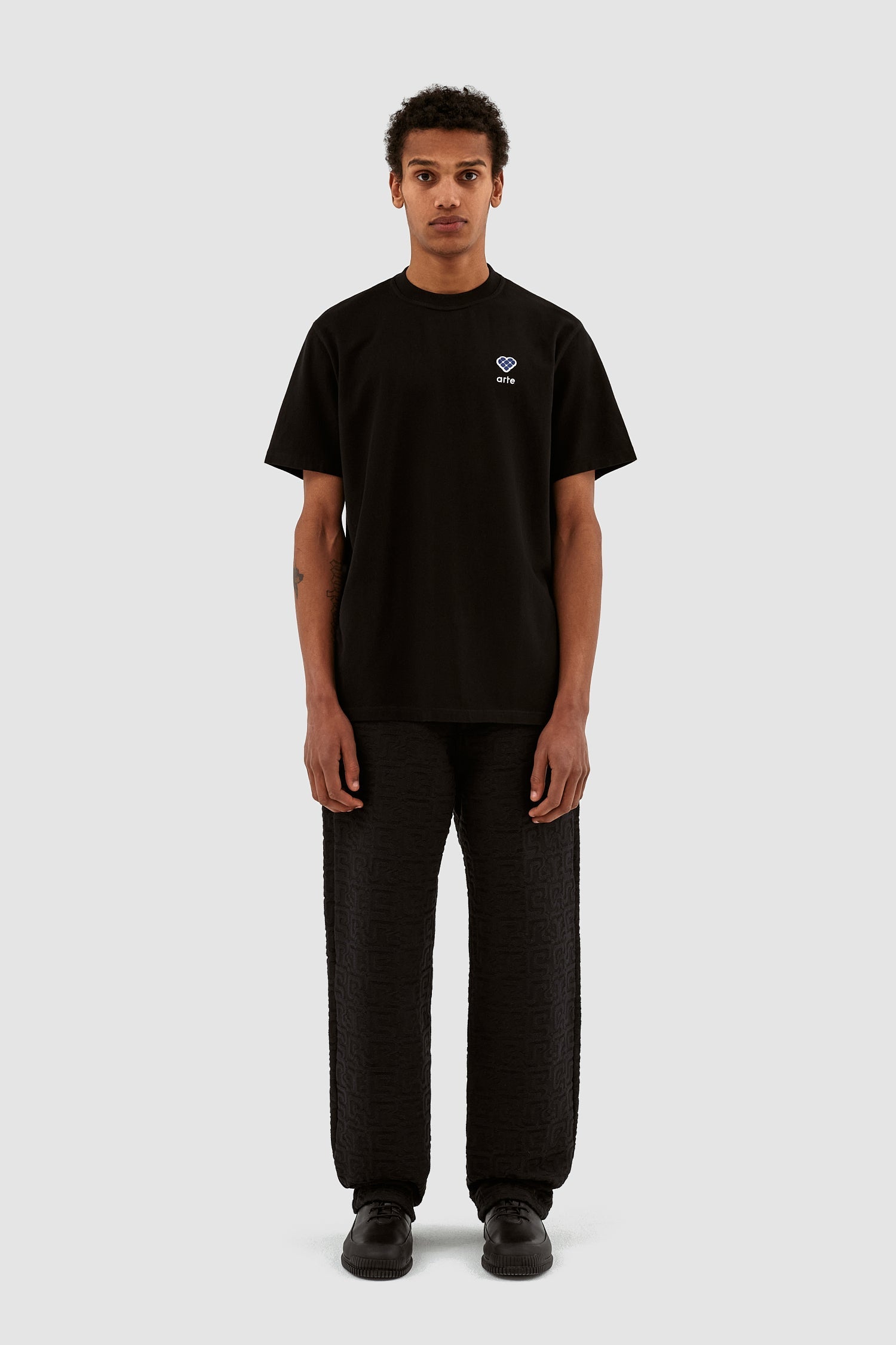 Tommy Heart Patch T-shirt - Noir