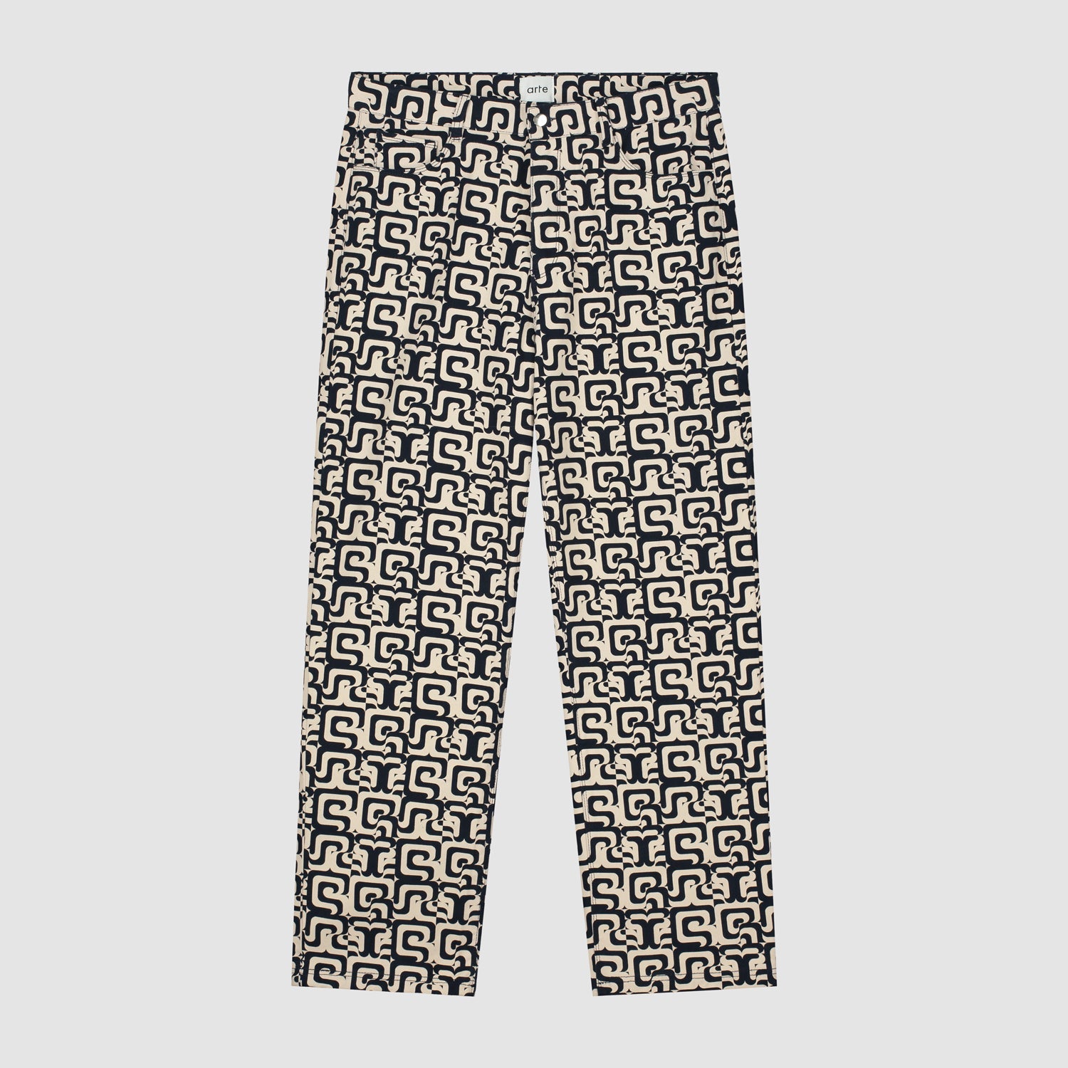Pantalon Jonas Allover - Marine/Crème