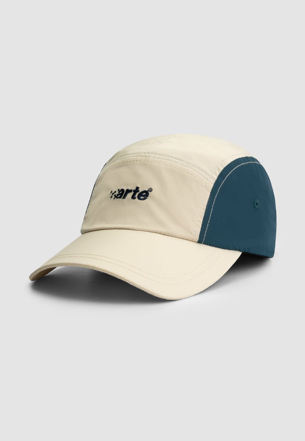 Casquette Cedric à 5 panneaux - Crème/Marine