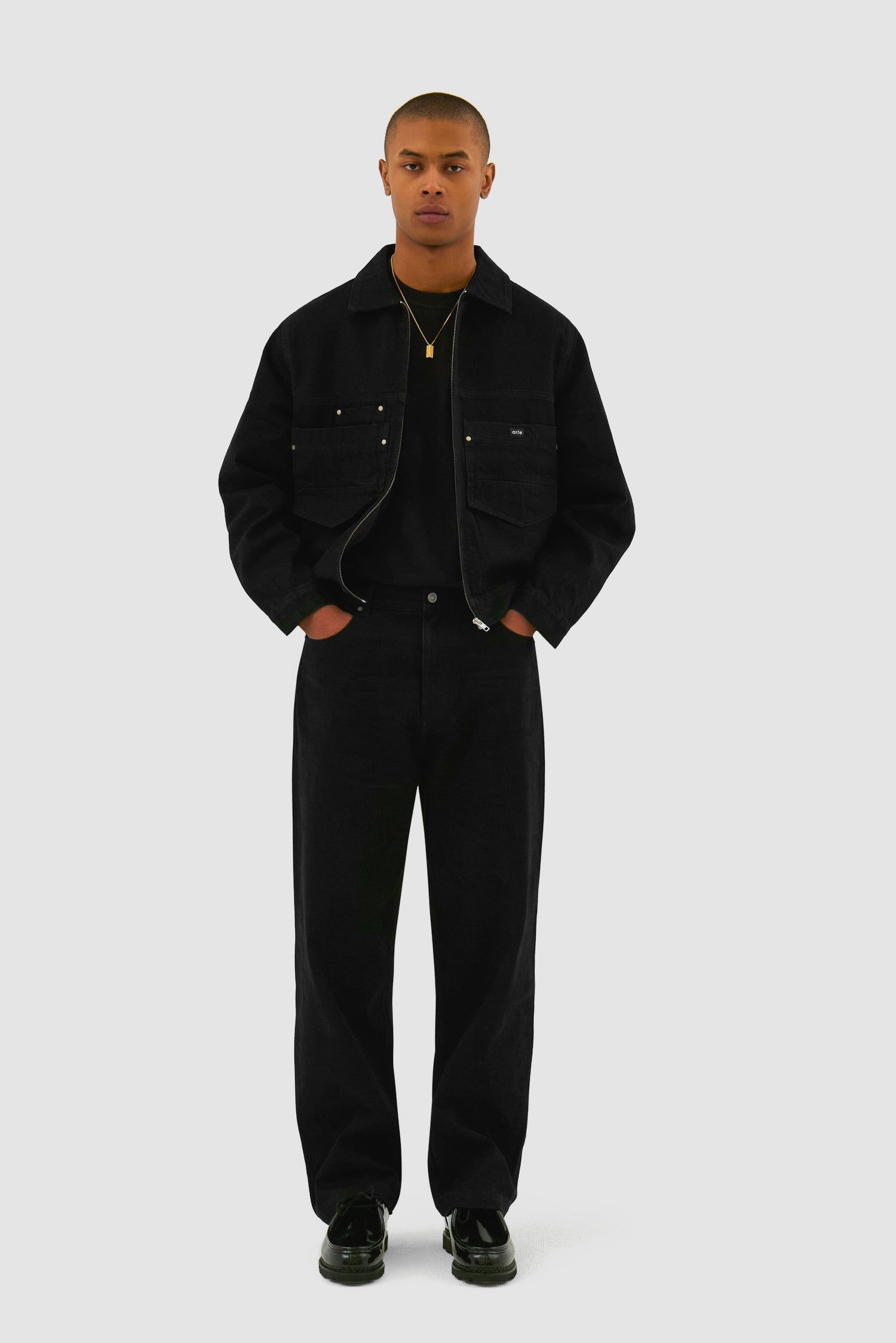 Veste en jean - Noir