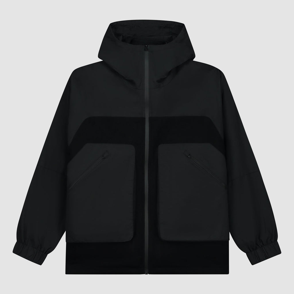 Veste technique en laine - Noir