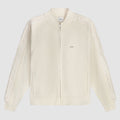 Veste à bandes fleuries - Crème