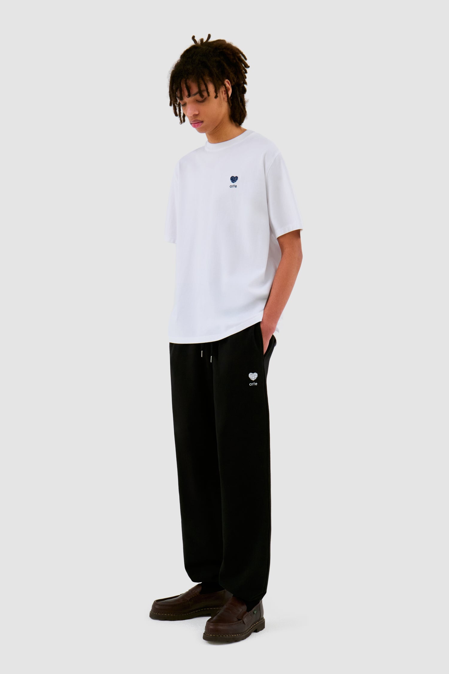 T-shirt avec logo en forme de cœur - blanc