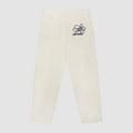 Pantalon à poches brodées - Crème