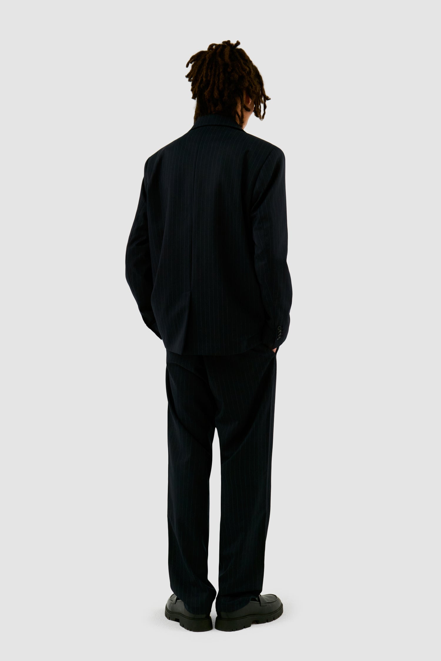 Pantalon à rayures - Marine