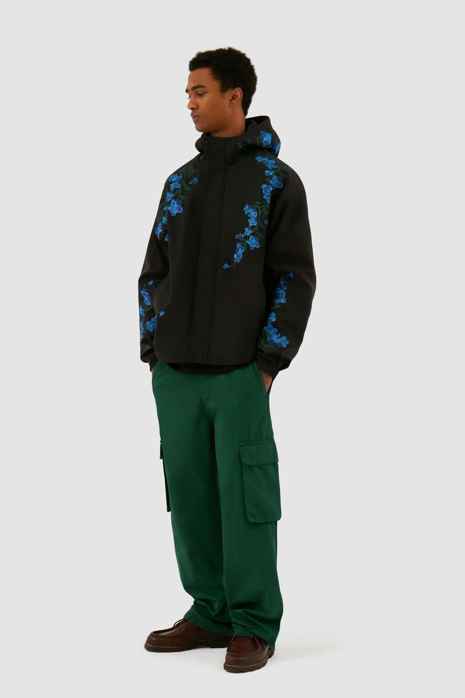 Veste à point de fleur - Noir
