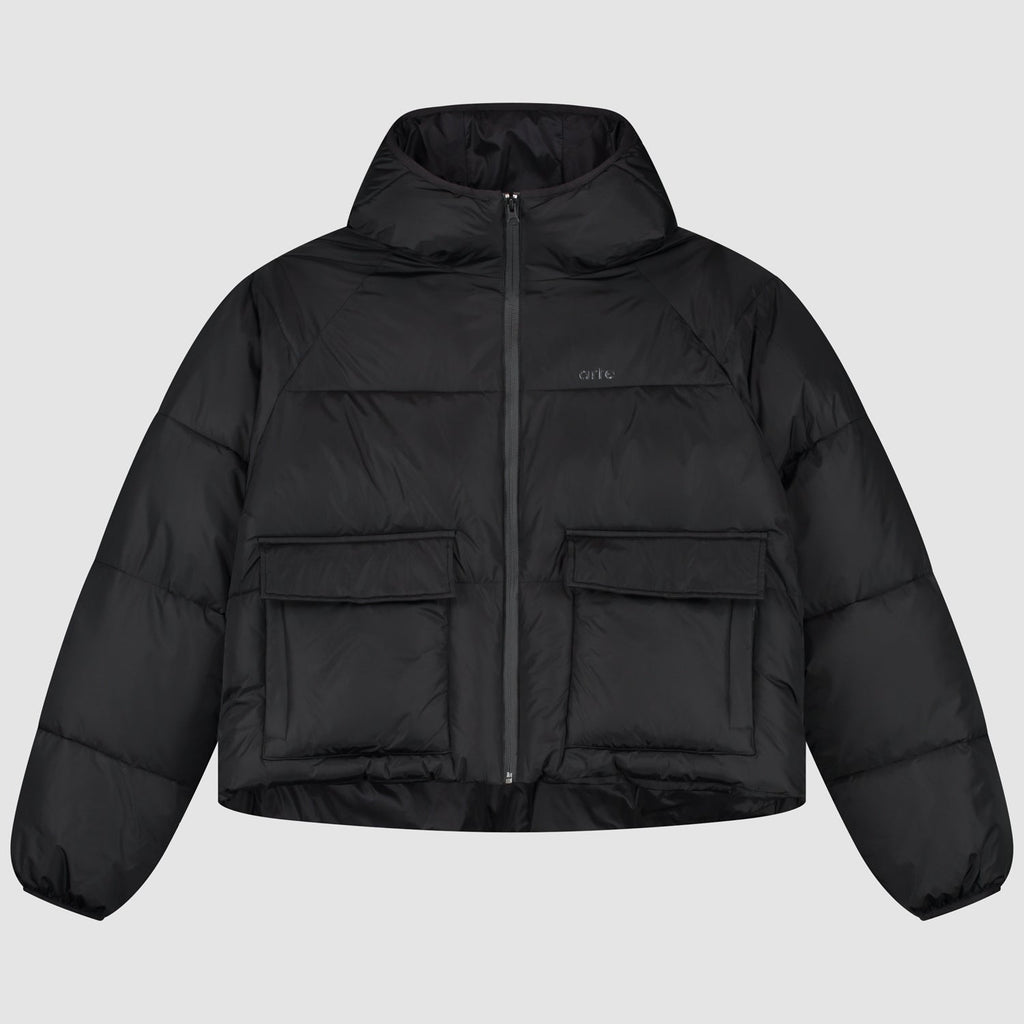 Veste bouffante courte - Noir