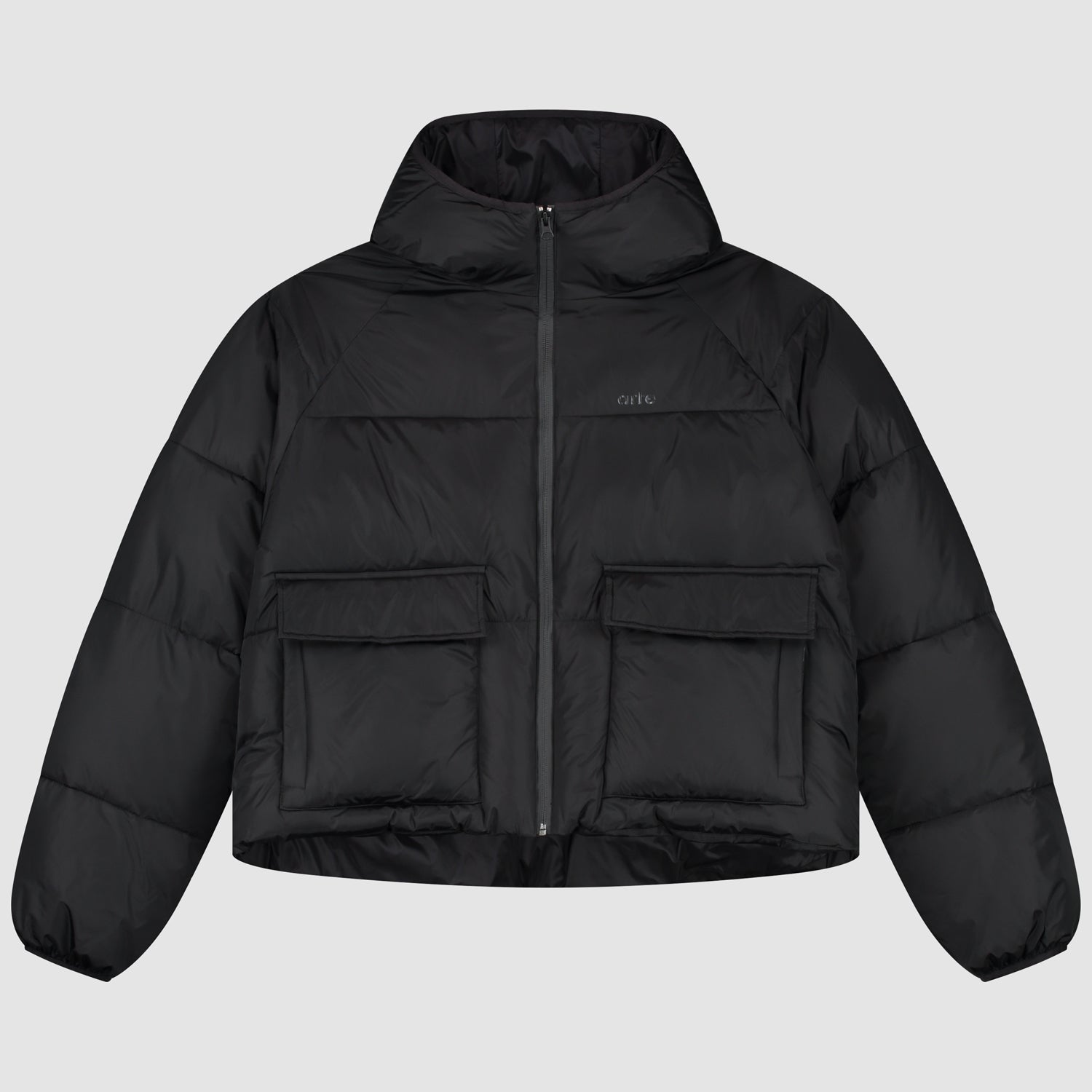 Veste bouffante courte - Noir