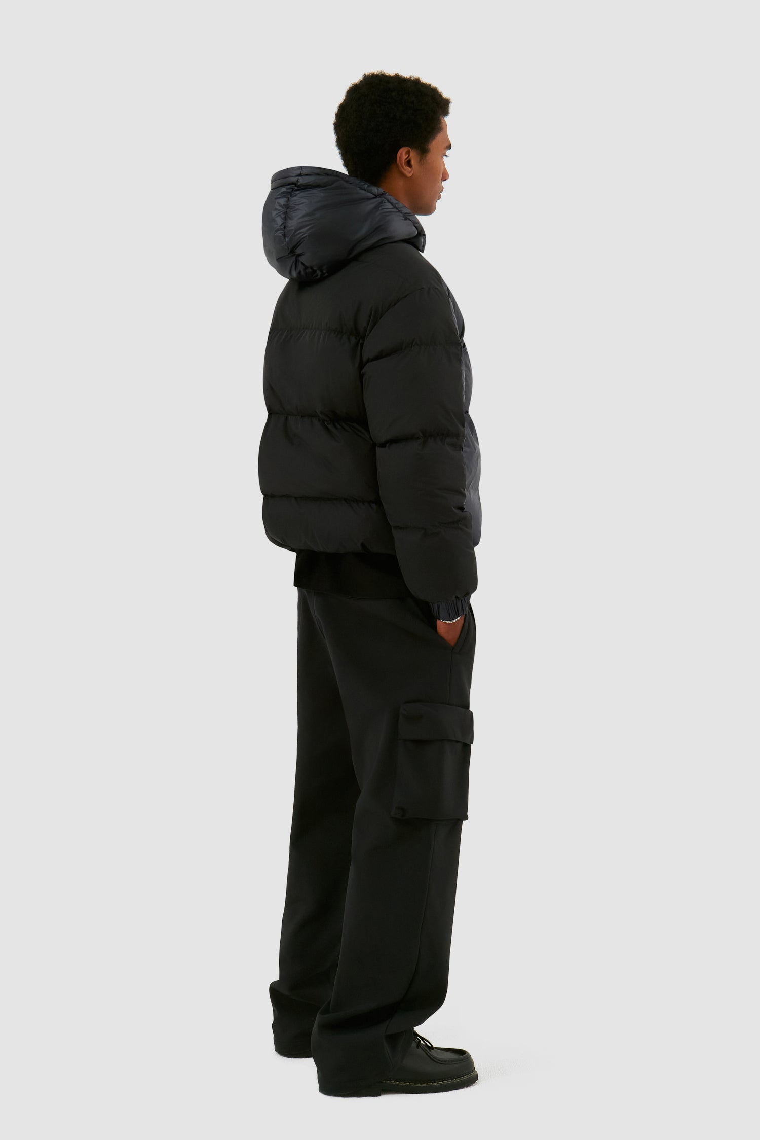 Veste polaire brillante - Noir