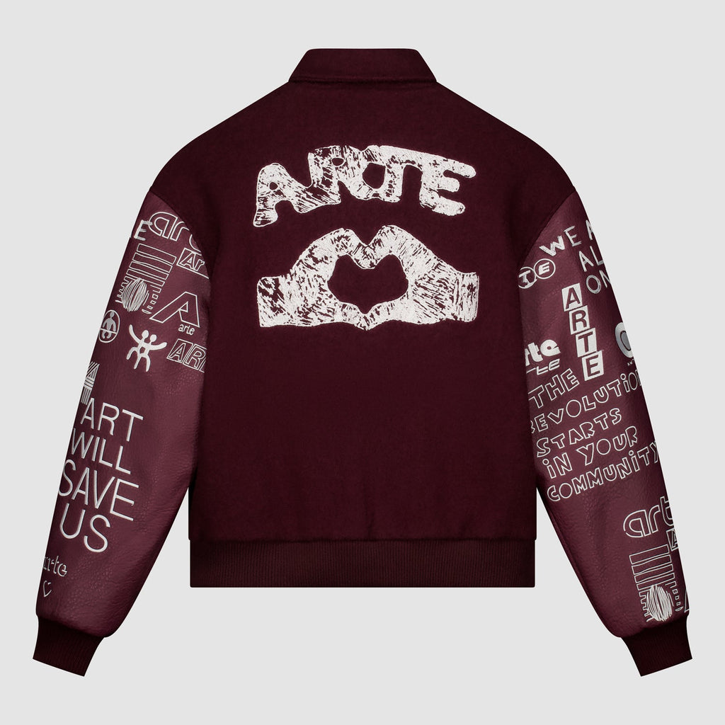 Veste de survêtement Graffiti - Bordeaux