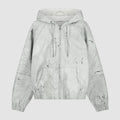 Veste en cuir craquelé - Blanc