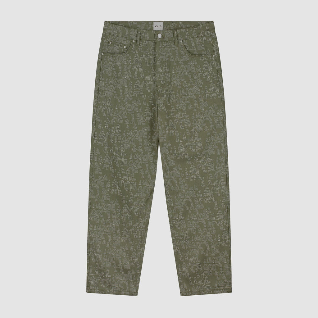 Pantalon Allover Arte - Vert
