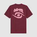 T-shirt à imprimé œil - Bordeaux
