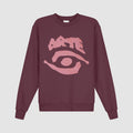 Eye Front Crewneck - Bordeaux