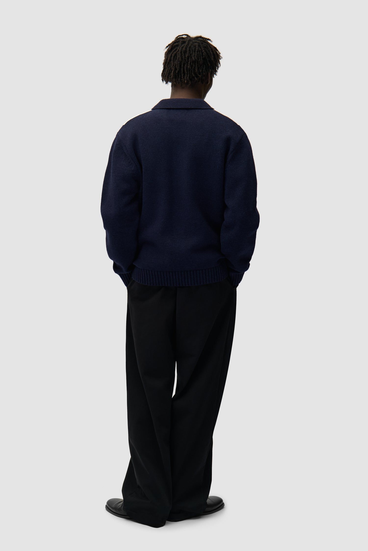 Cardigan - Bleu/Blanc