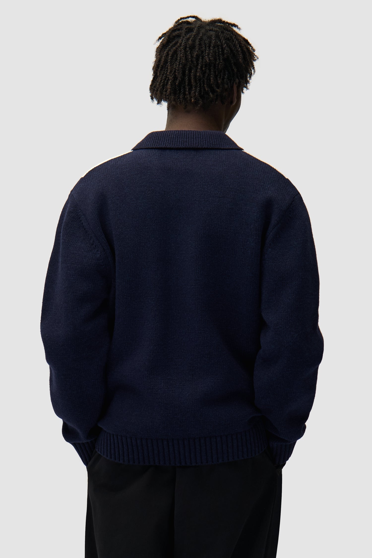 Cardigan - Bleu/Blanc