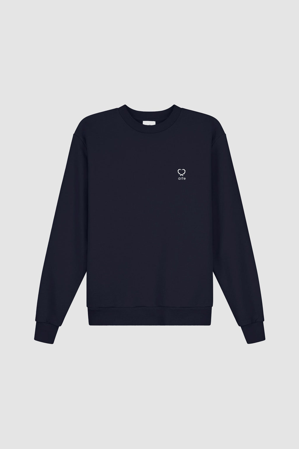 Carlos Small Heart Crewneck - Marine