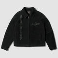 Veste à empiècements en cuir - Noir