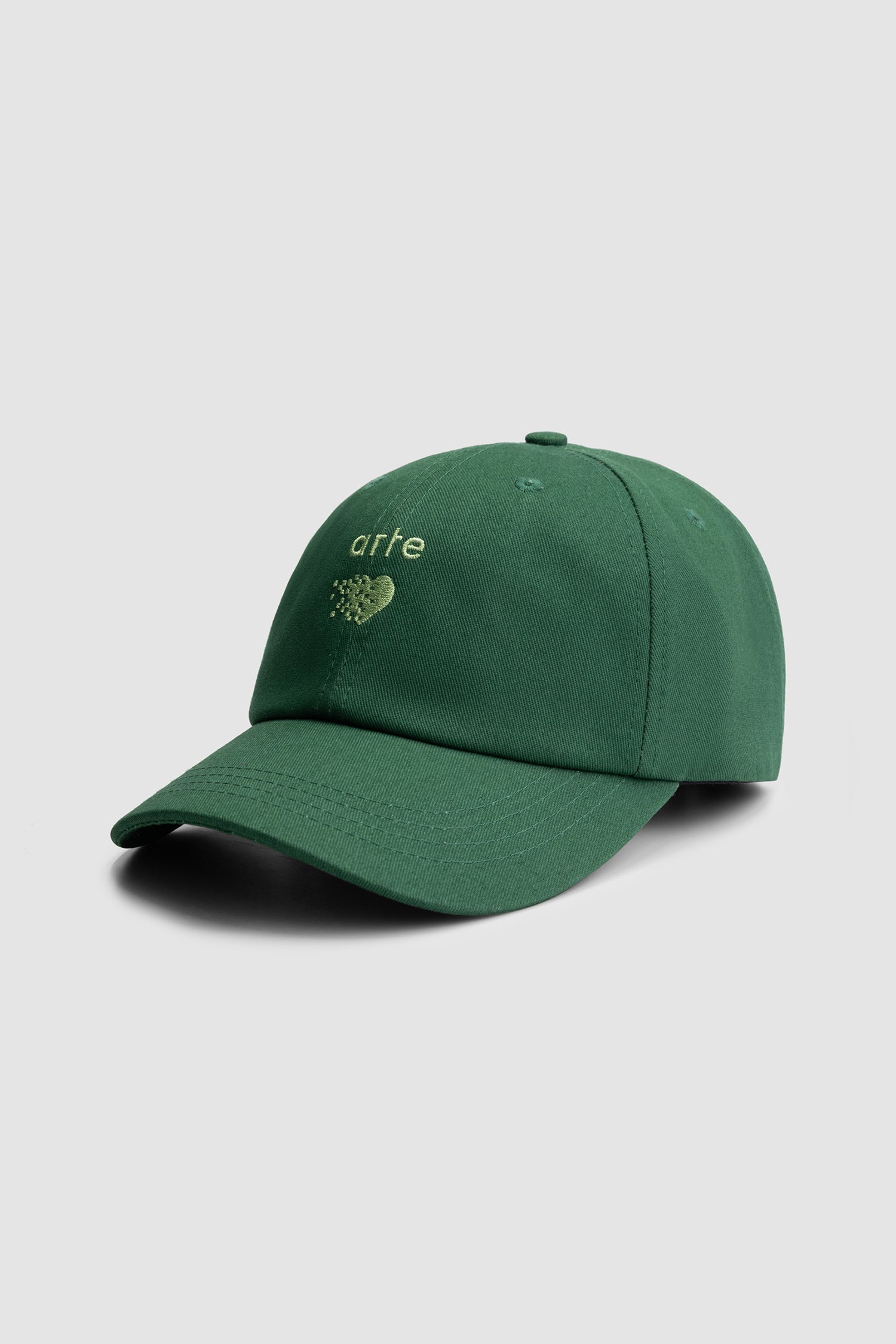 Casquette Cedric Pixel Heart - Vert foncé