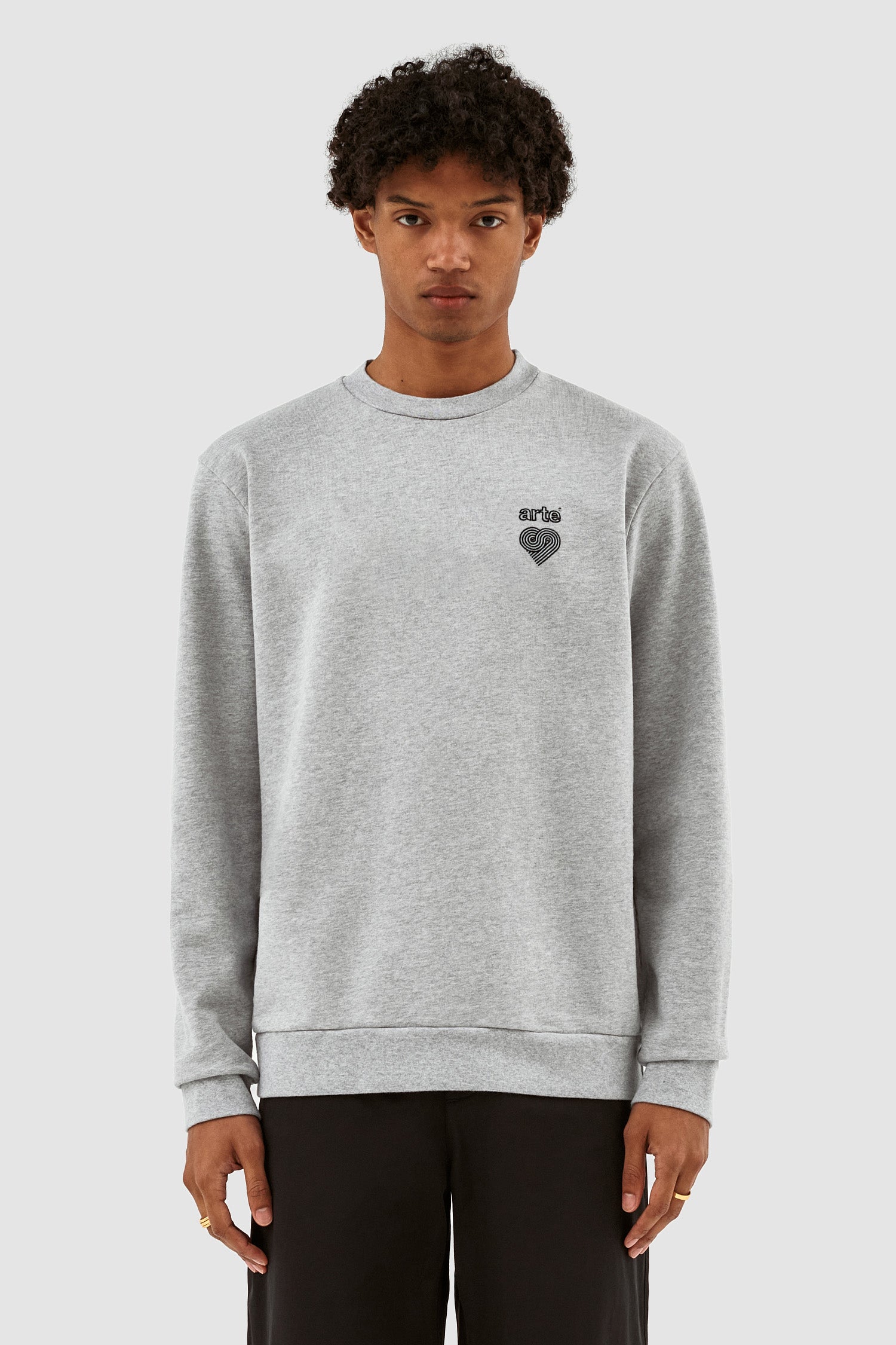 Col roulé avec logo Conrad Heart - Gris