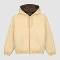 Veste à capuche réversible - Crème