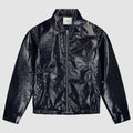 Veste en PU vernie - Marine