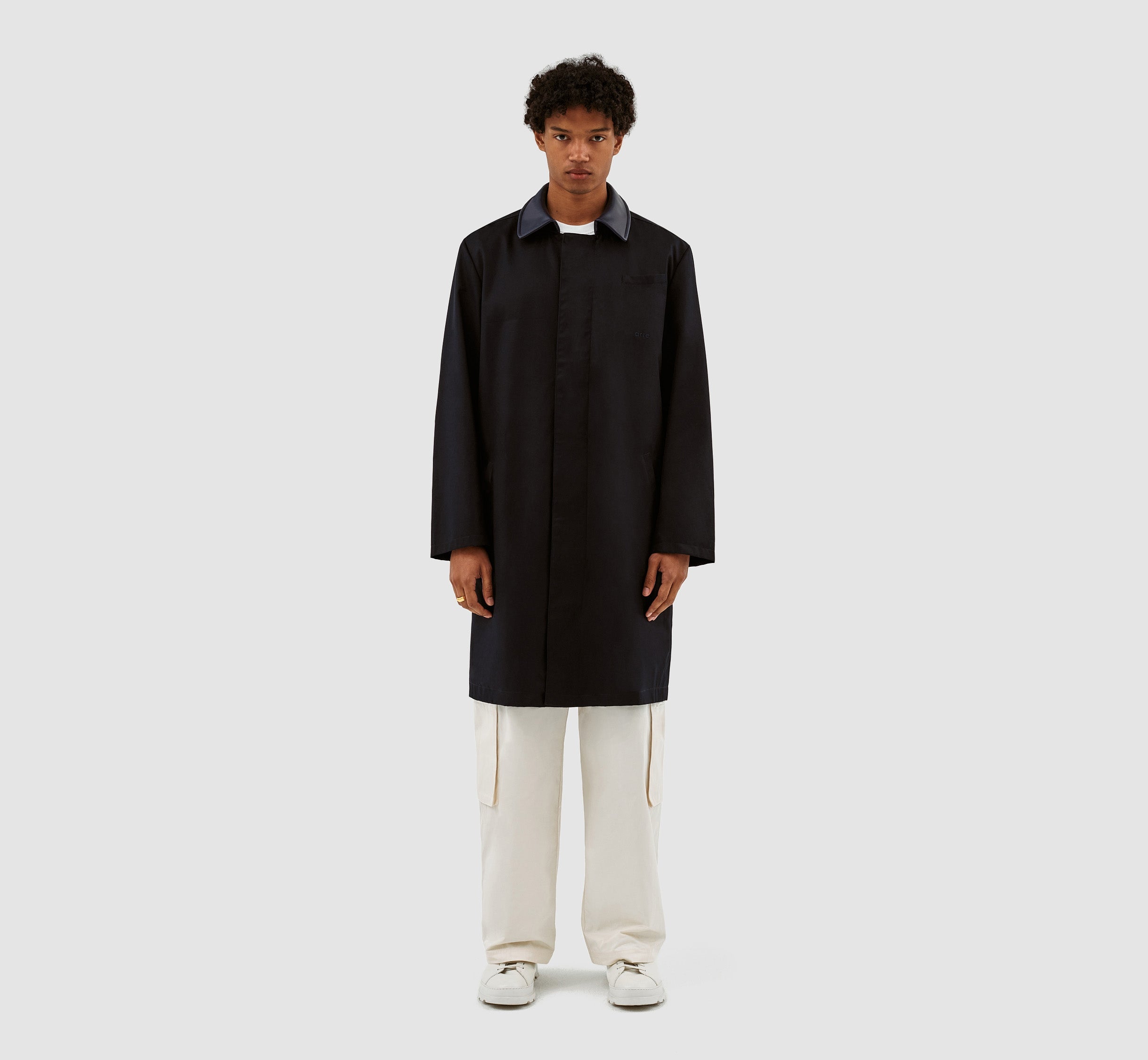 Manteau à col Joe - Marine