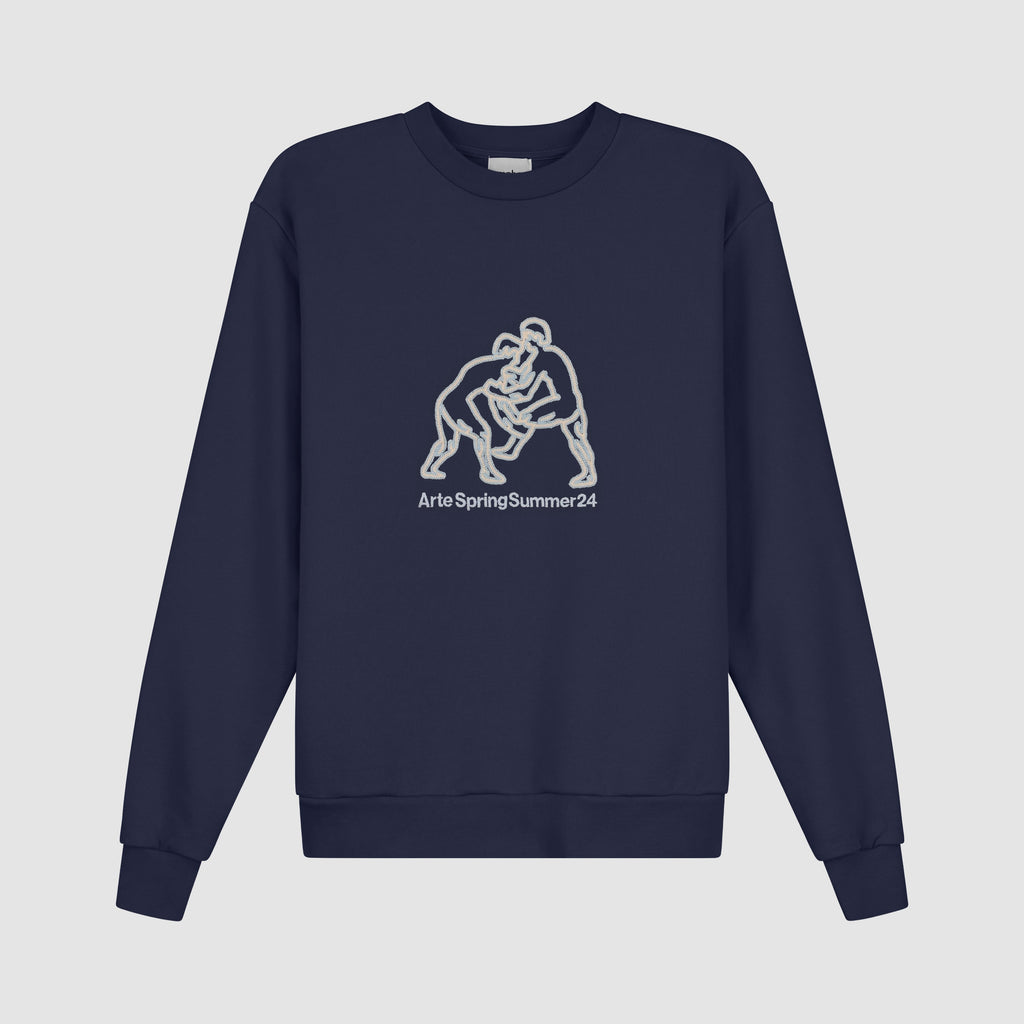 Carlos Fighters Crewneck - Marine