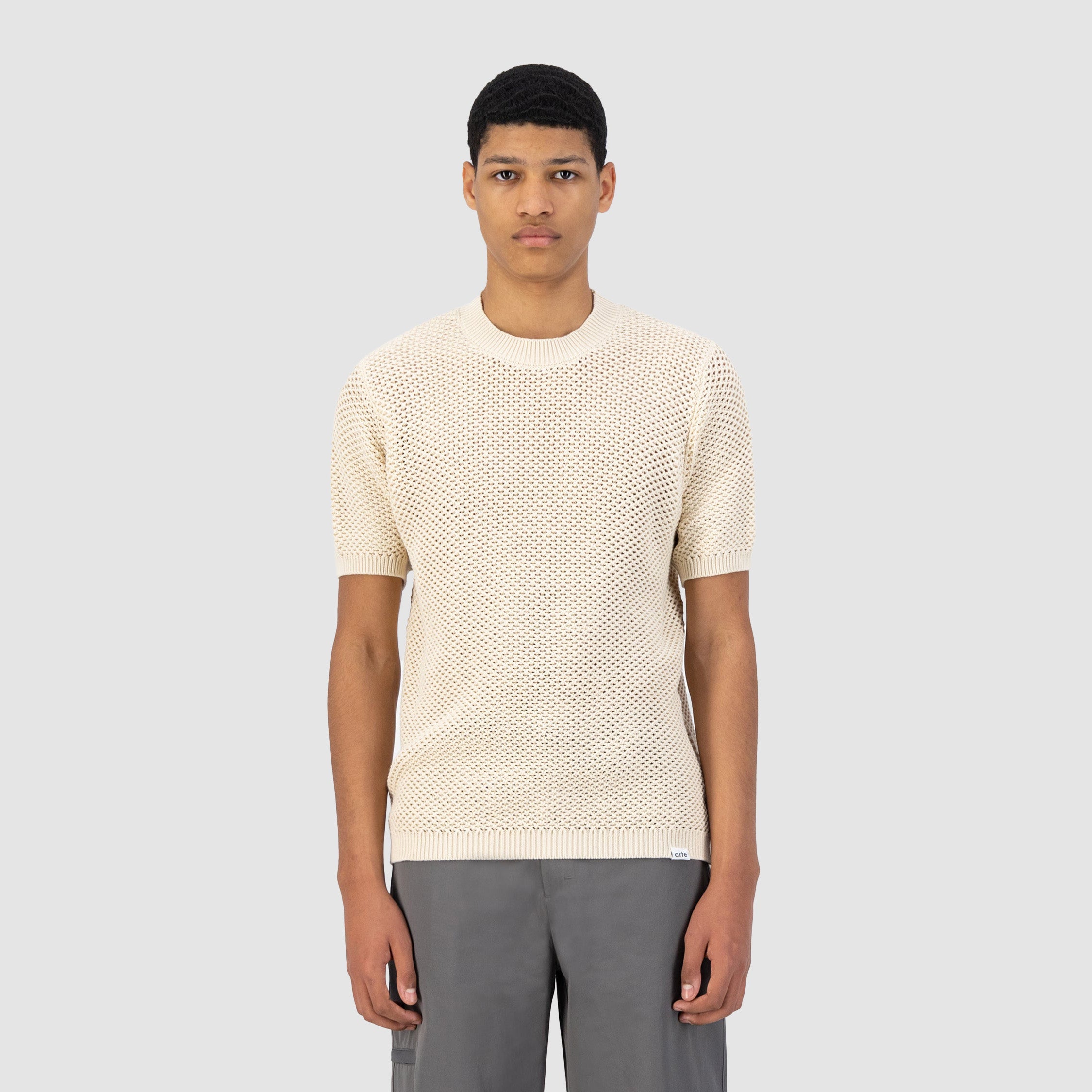 T-shirt en maille Kiewic - Crème