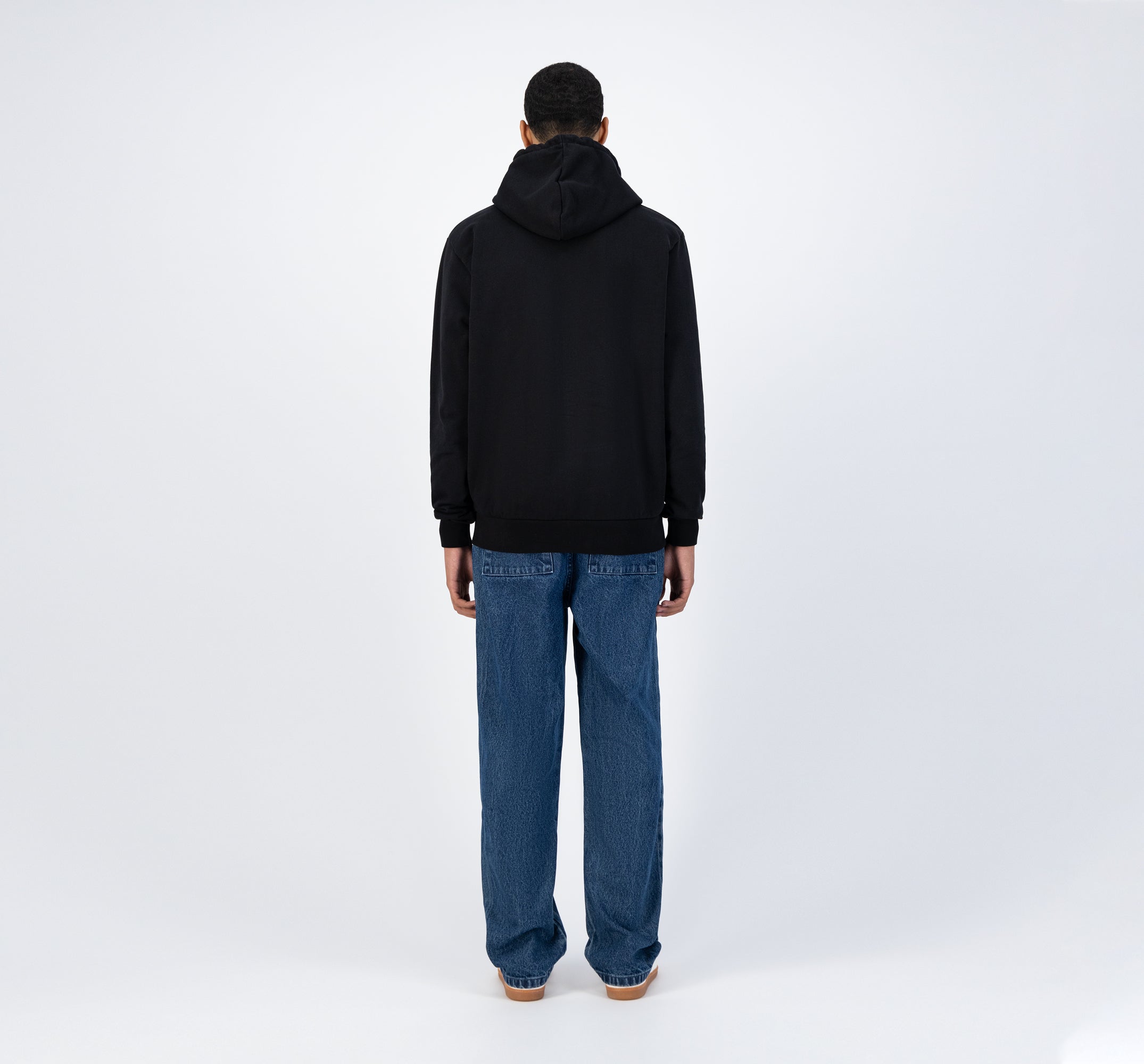Hoch Embroi Hooded Zipper - Noir