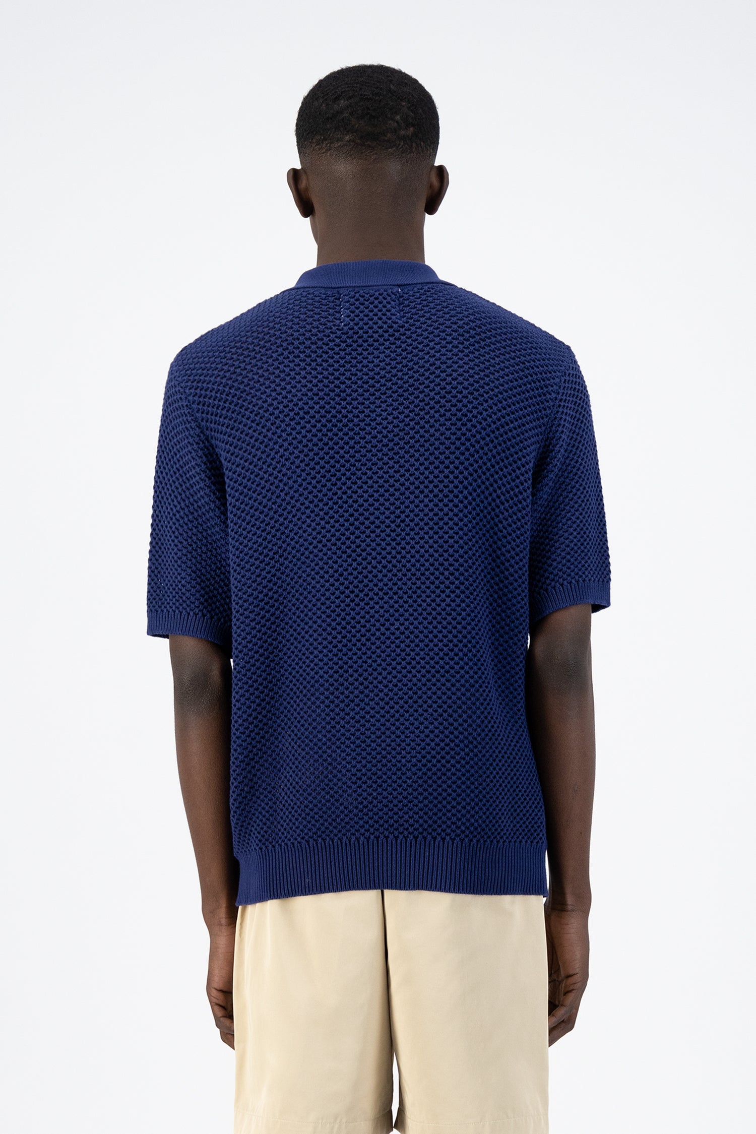 Polo en tricot Kiewic - Marine