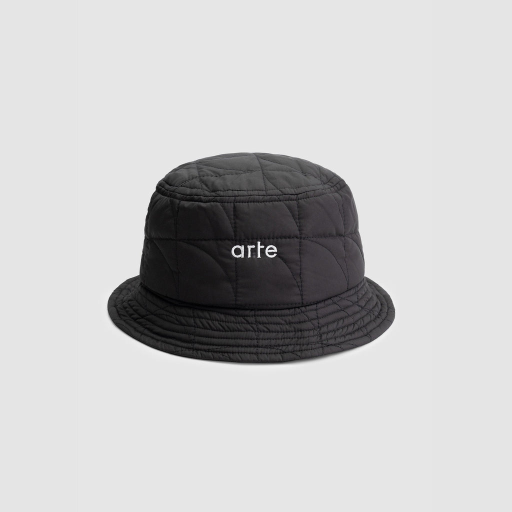Bauhaus Quilted Bucket Hat - Noir