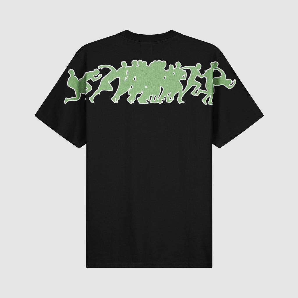 Teo Back T-shirt Multi Runner - Noir