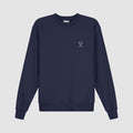 Carlos Small Heart Crewneck - Marine