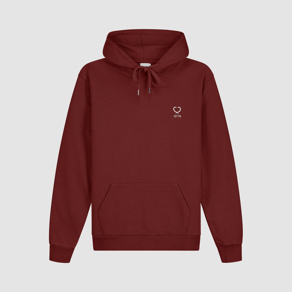 Sweat à capuche Hank Small Heart - Bordeaux