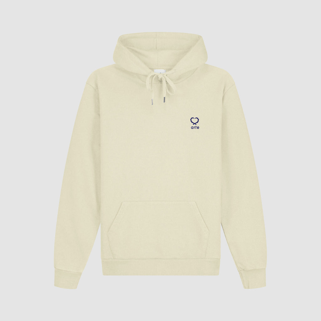 Sweat à capuche Hank Small Heart - Crème