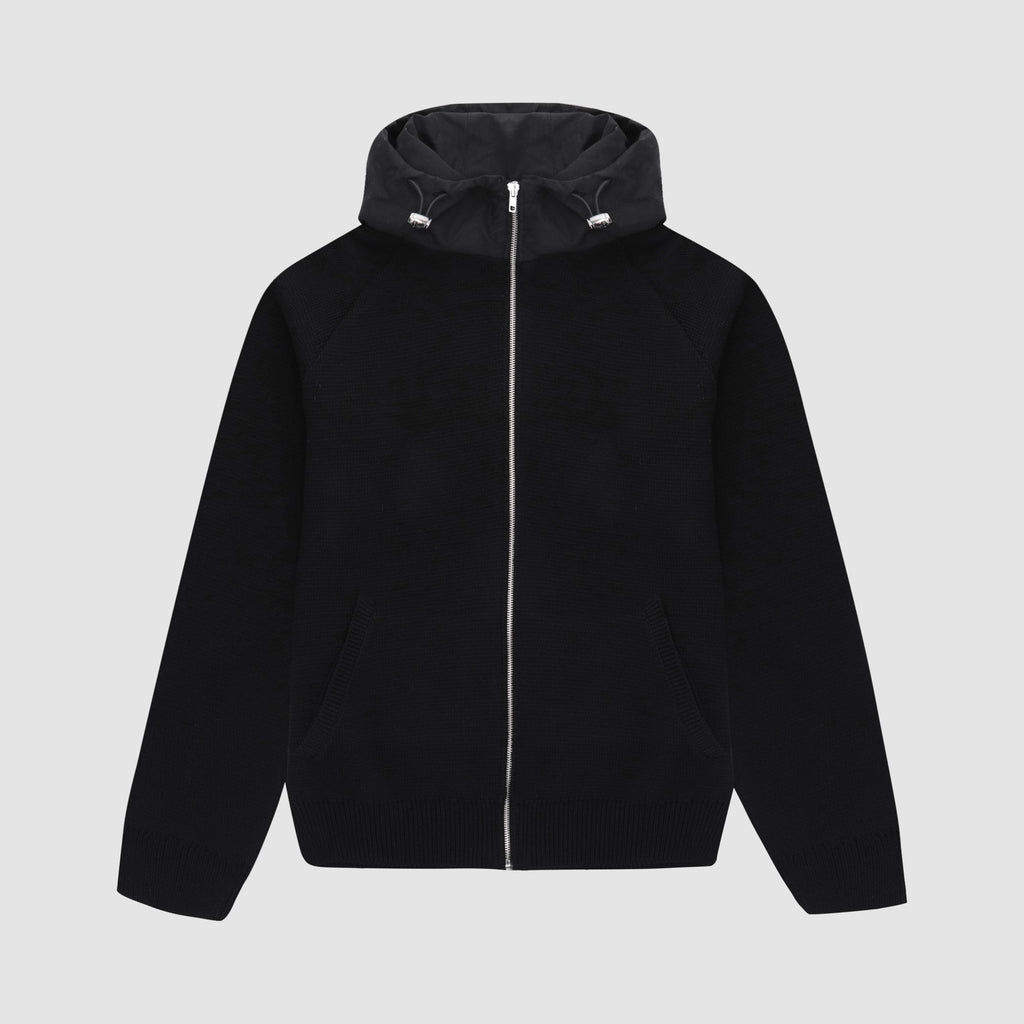 Sweat à capuche en maille Kole - Noir