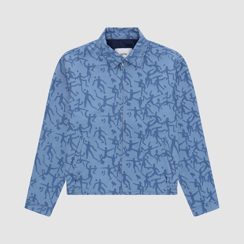 Veste James Allover - Bleu