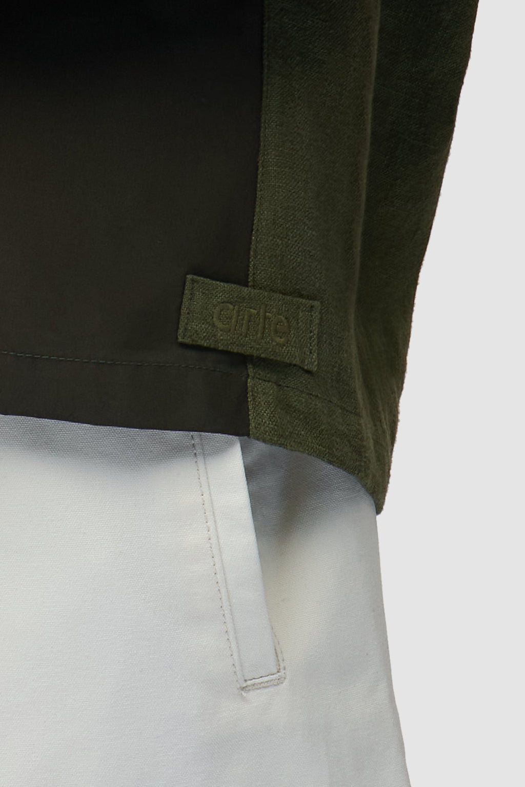 Chemise en lin et nylon - Vert