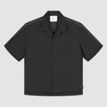 Chemise en lin et nylon - Noir