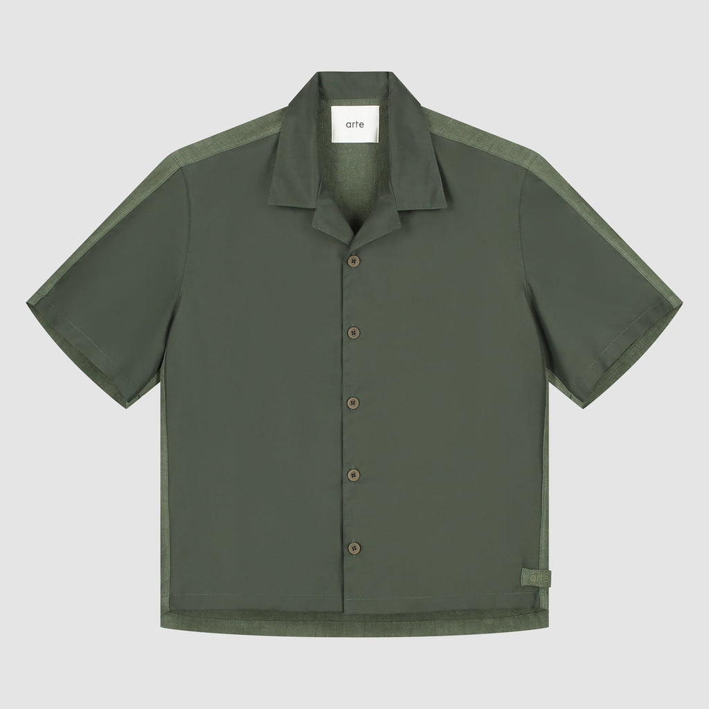 Chemise en lin et nylon - Vert